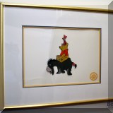 A16. &rdquo;Winnie the Pooh and the Blustery Day&rdquo; limited edition Disney serigraph cel .17&rdquo; x 21&rdquo; 